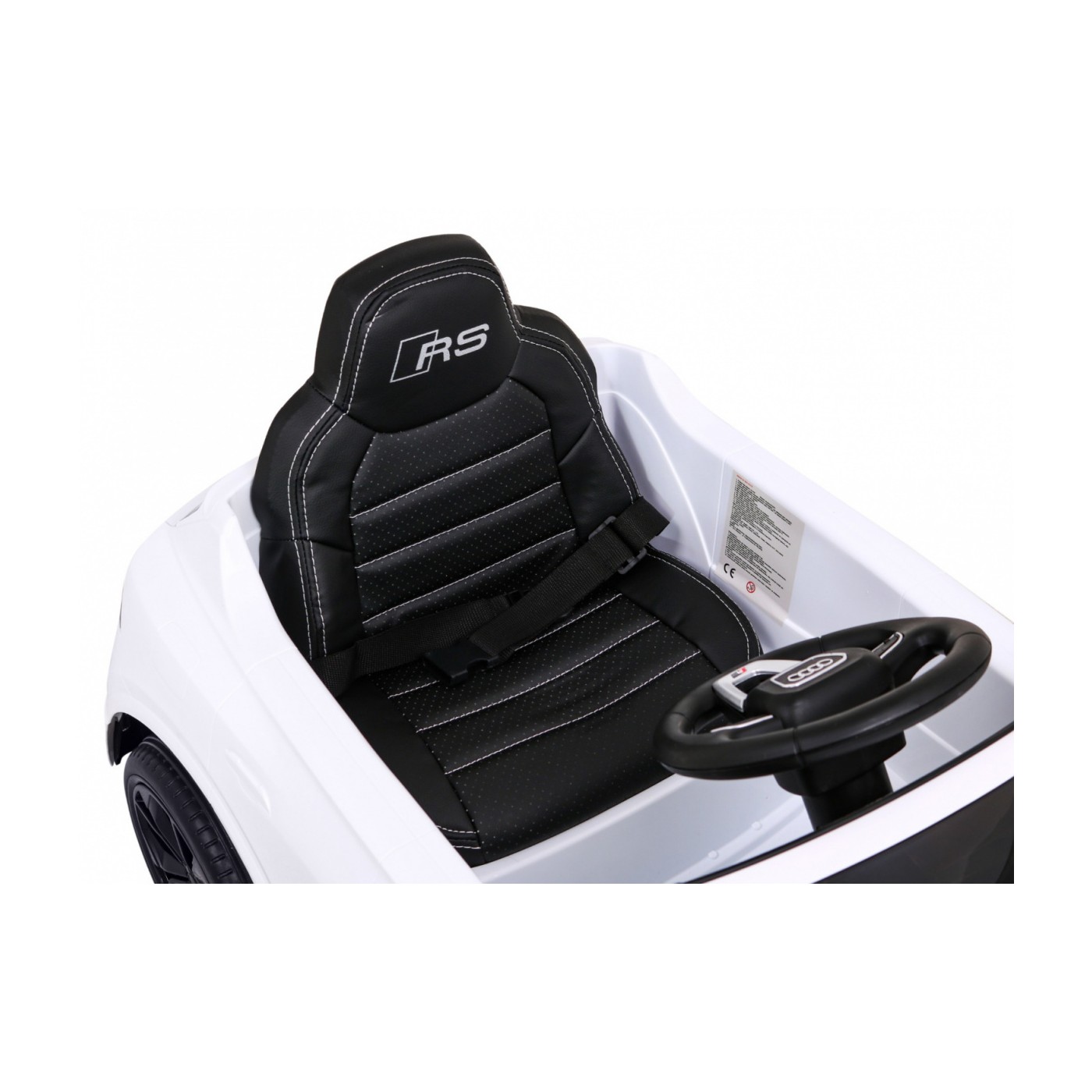 Baterie do auta Audi RS Q8 bílá + dálkové ovládání + pomalý start + EVA + LED + MP3 USB