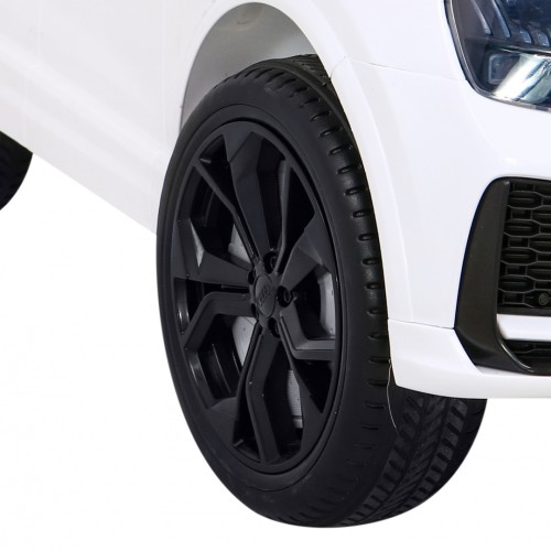 Baterie do auta Audi RS Q8 bílá + dálkové ovládání + pomalý start + EVA + LED + MP3 USB