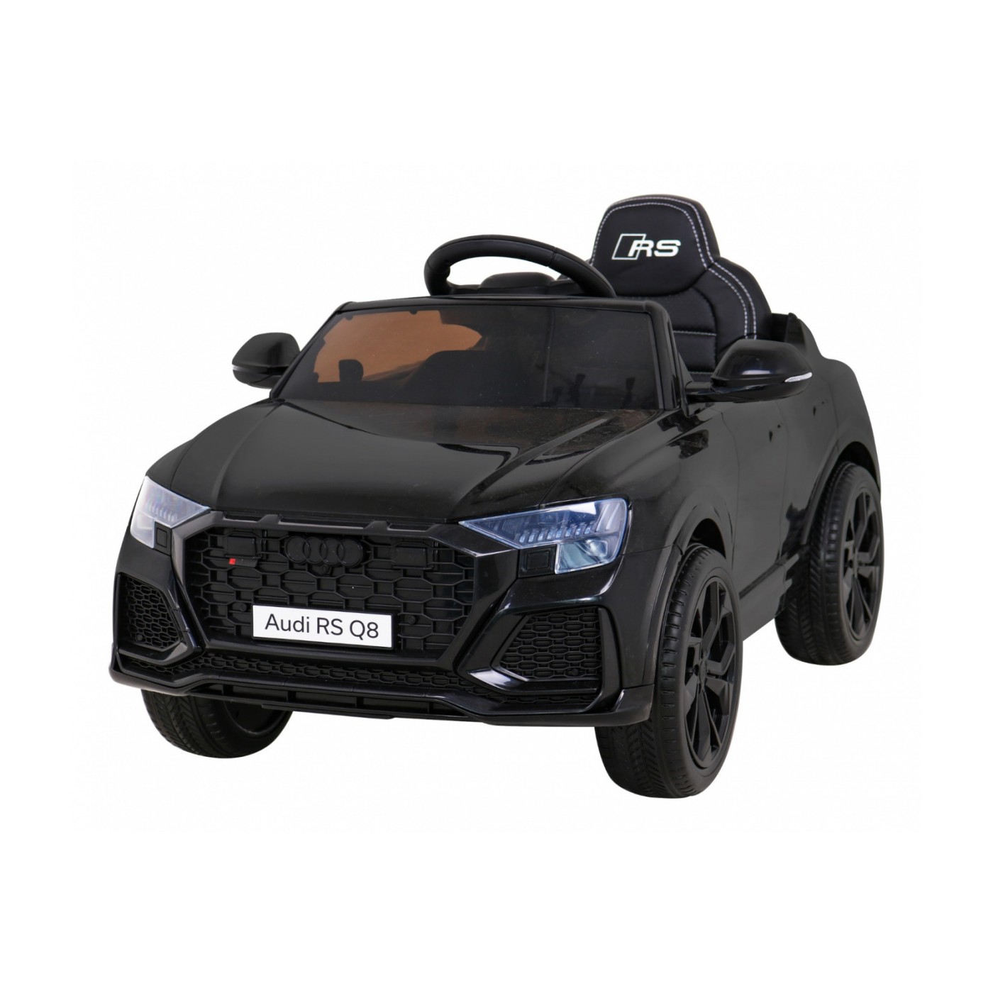 Baterie do auta Audi RS Q8 černá + dálkové ovládání + pomalý start + EVA + LED + MP3 USB