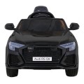 Baterie do auta Audi RS Q8 černá + dálkové ovládání + pomalý start + EVA + LED + MP3 USB