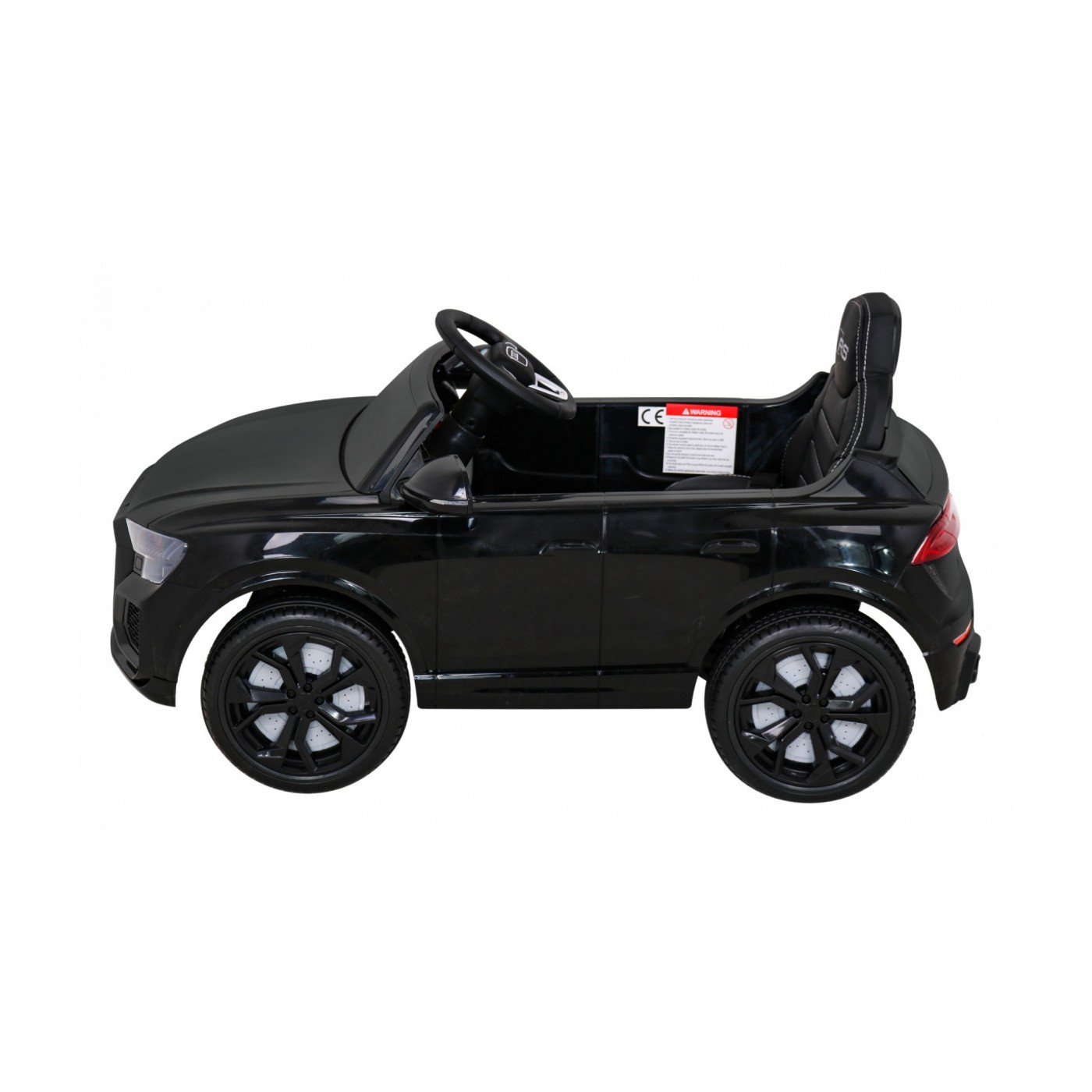 Baterie do auta Audi RS Q8 černá + dálkové ovládání + pomalý start + EVA + LED + MP3 USB