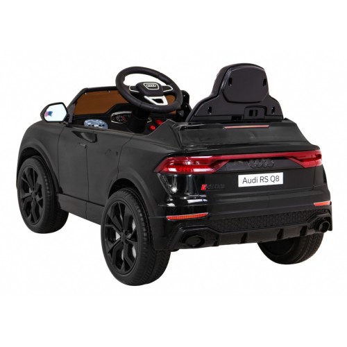 Baterie do auta Audi RS Q8 černá + dálkové ovládání + pomalý start + EVA + LED + MP3 USB