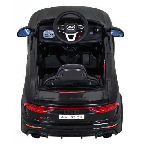 Baterie do auta Audi RS Q8 černá + dálkové ovládání + pomalý start + EVA + LED + MP3 USB