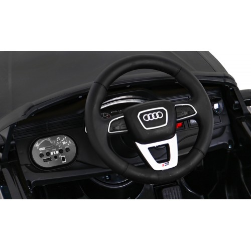 Baterie do auta Audi RS Q8 černá + dálkové ovládání + pomalý start + EVA + LED + MP3 USB
