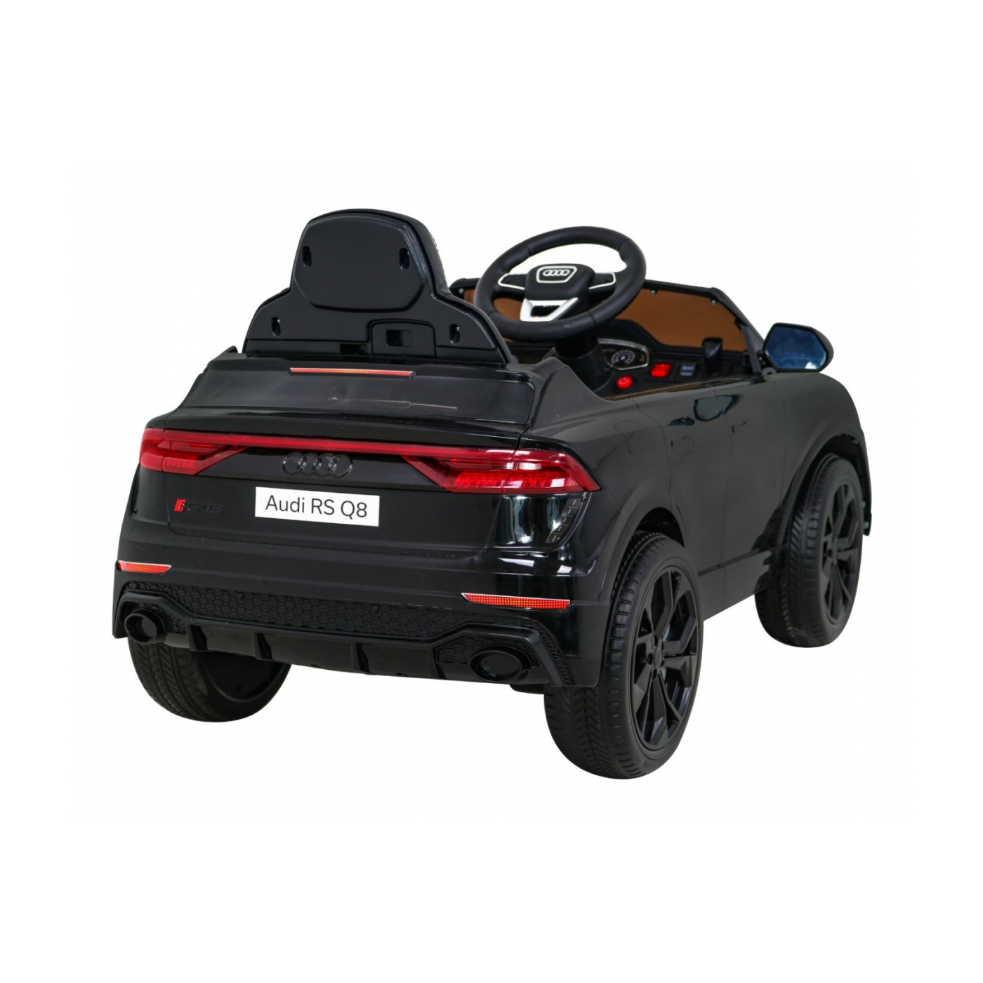 Baterie do auta Audi RS Q8 černá + dálkové ovládání + pomalý start + EVA + LED + MP3 USB