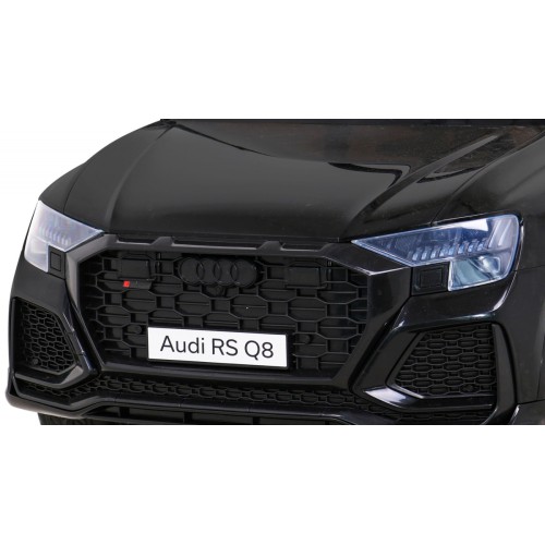 Baterie do auta Audi RS Q8 černá + dálkové ovládání + pomalý start + EVA + LED + MP3 USB