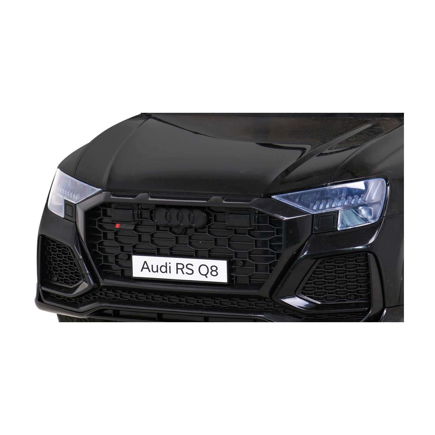 Baterie do auta Audi RS Q8 černá + dálkové ovládání + pomalý start + EVA + LED + MP3 USB