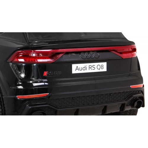 Baterie do auta Audi RS Q8 černá + dálkové ovládání + pomalý start + EVA + LED + MP3 USB