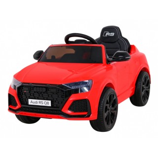 Audi RS Q8 Bateriově napájené auto červené + dálkové ovládání + pomalý start + EVA + LED + MP3 USB