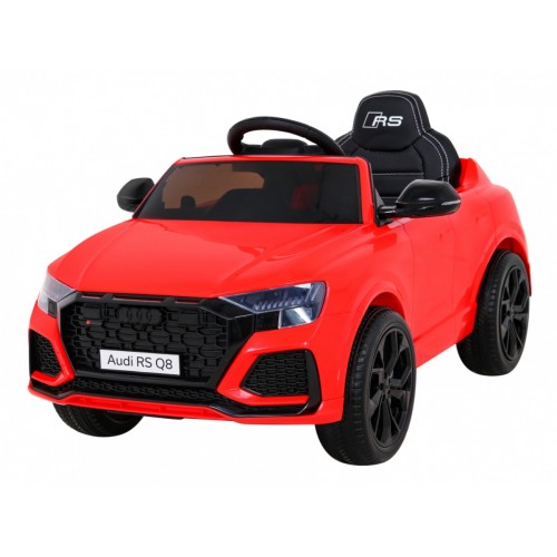 Audi RS Q8 Bateriově napájené auto červené + dálkové ovládání + pomalý start + EVA + LED + MP3 USB