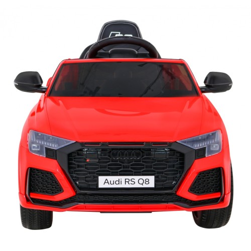 Audi RS Q8 Bateriově napájené auto červené + dálkové ovládání + pomalý start + EVA + LED + MP3 USB