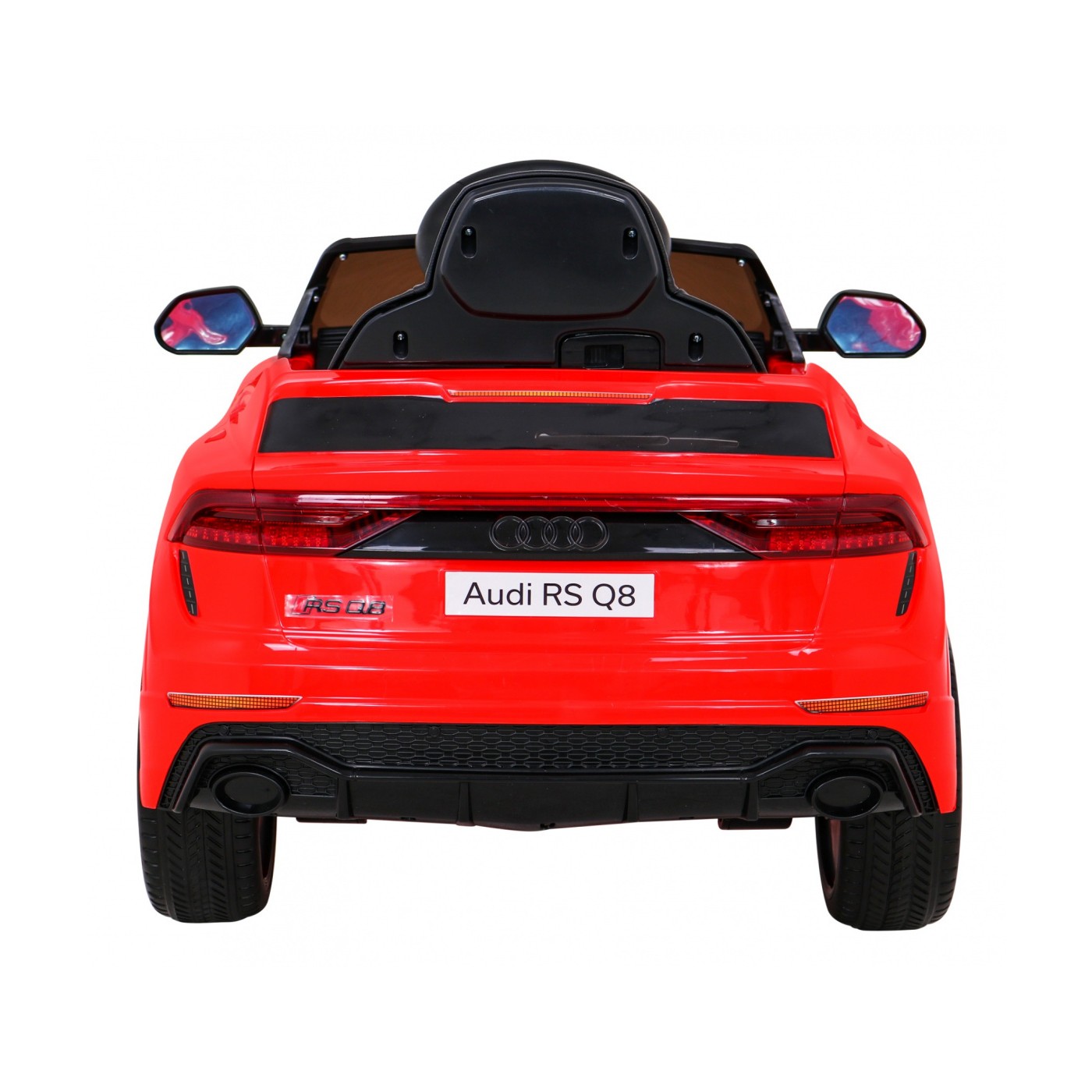 Audi RS Q8 Bateriově napájené auto červené + dálkové ovládání + pomalý start + EVA + LED + MP3 USB