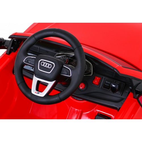 Audi RS Q8 Bateriově napájené auto červené + dálkové ovládání + pomalý start + EVA + LED + MP3 USB
