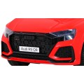 Audi RS Q8 Bateriově napájené auto červené + dálkové ovládání + pomalý start + EVA + LED + MP3 USB