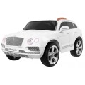 Bentley Bentayga dětská baterie do auta bílá EVA kola MP3 rádio dálkové ovládání