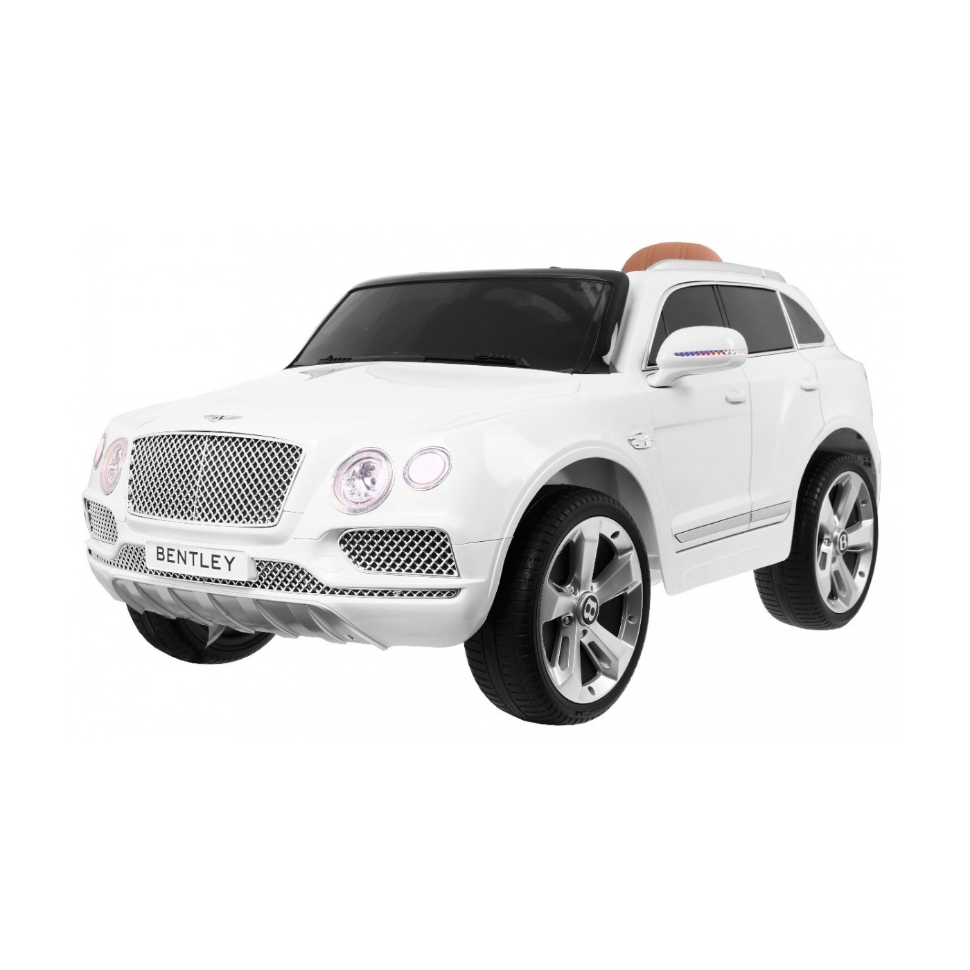 Bentley Bentayga dětská baterie do auta bílá EVA kola MP3 rádio dálkové ovládání