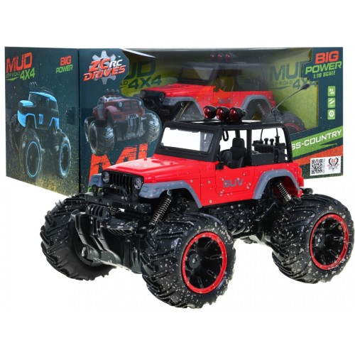 Jeep RV R C 2 4G 1 16 Červené