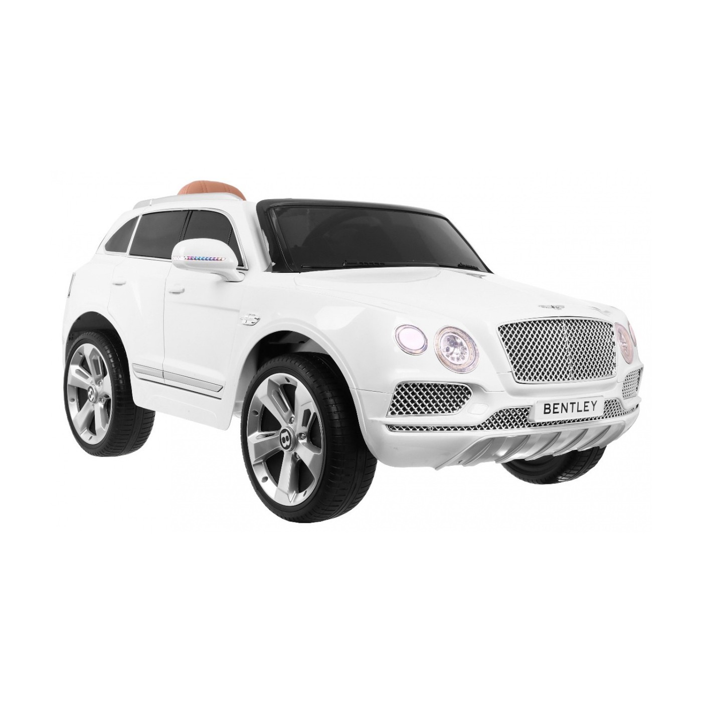 Bentley Bentayga dětská baterie do auta bílá EVA kola MP3 rádio dálkové ovládání