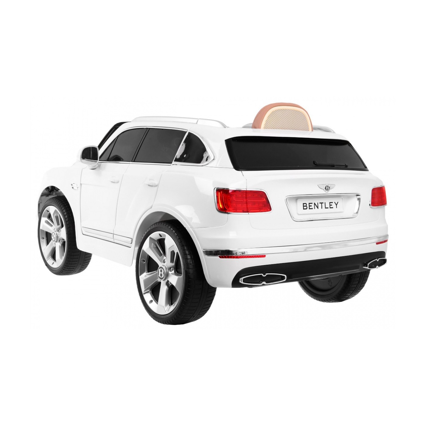 Bentley Bentayga dětská baterie do auta bílá EVA kola MP3 rádio dálkové ovládání