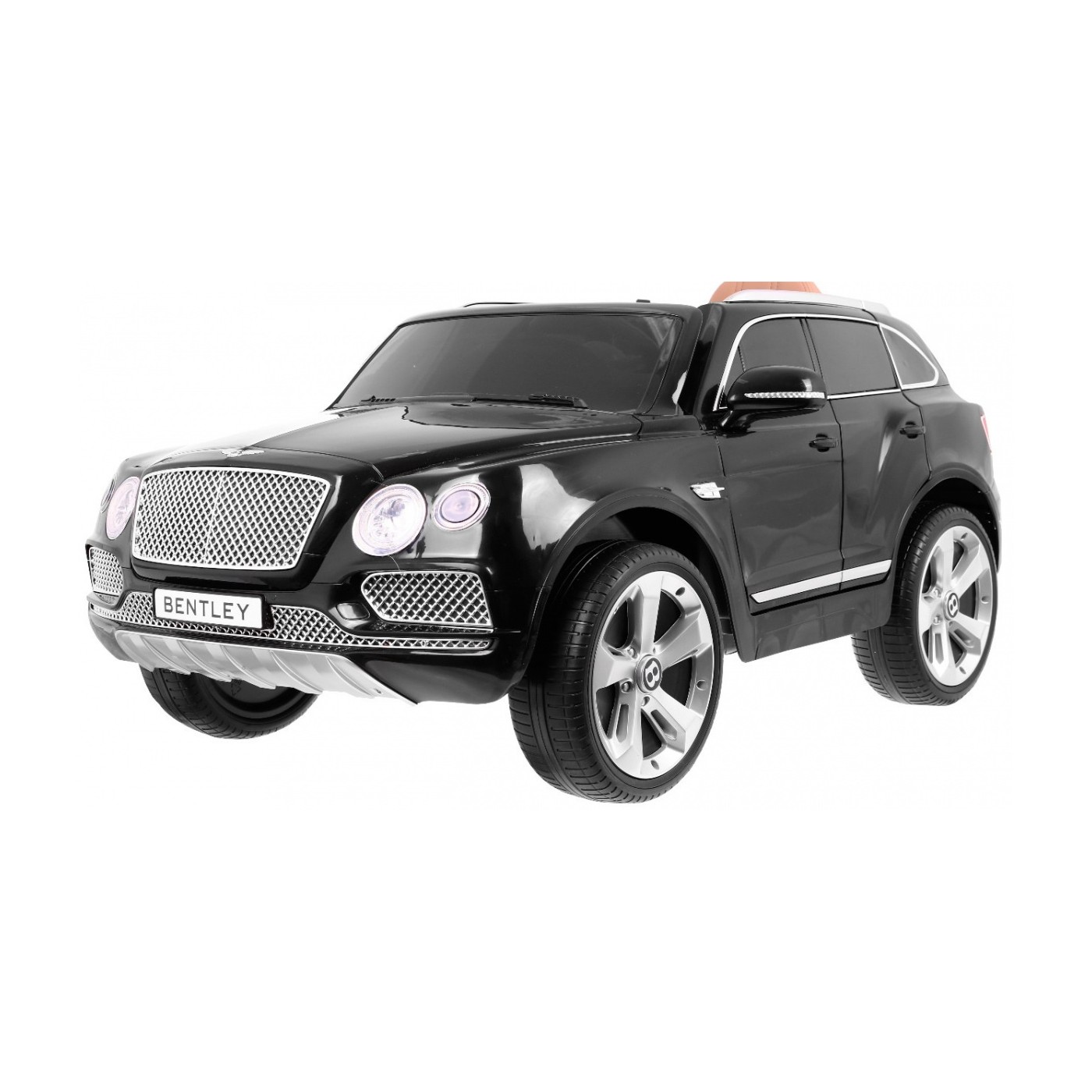 Bentley Bentayga dětská baterie do auta černá + EVA kola + MP3 rádio + dálkové ovládání