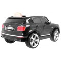 Bentley Bentayga dětská baterie do auta černá + EVA kola + MP3 rádio + dálkové ovládání