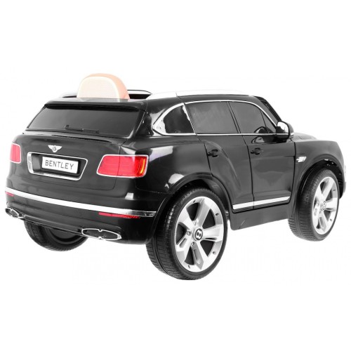 Bentley Bentayga dětská baterie do auta černá + EVA kola + MP3 rádio + dálkové ovládání