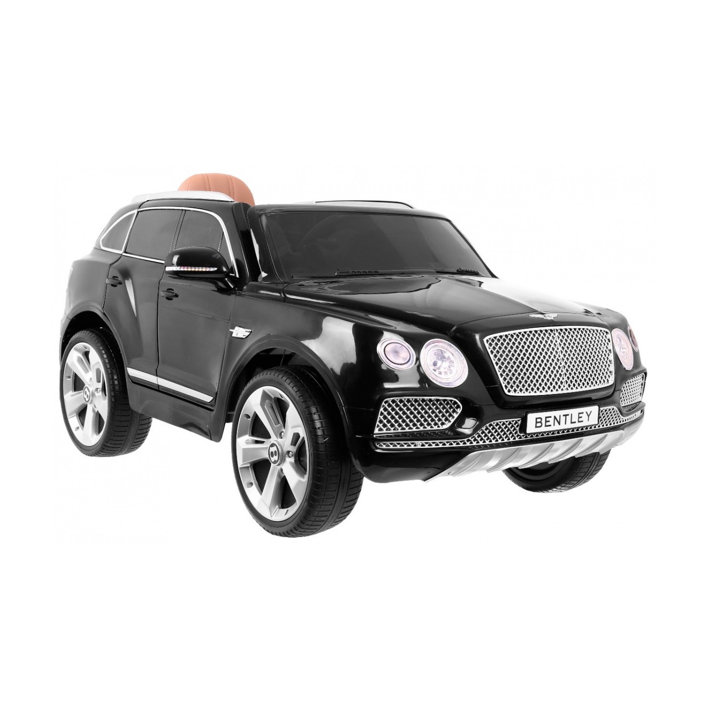 Bentley Bentayga dětská baterie do auta černá + EVA kola + MP3 rádio + dálkové ovládání