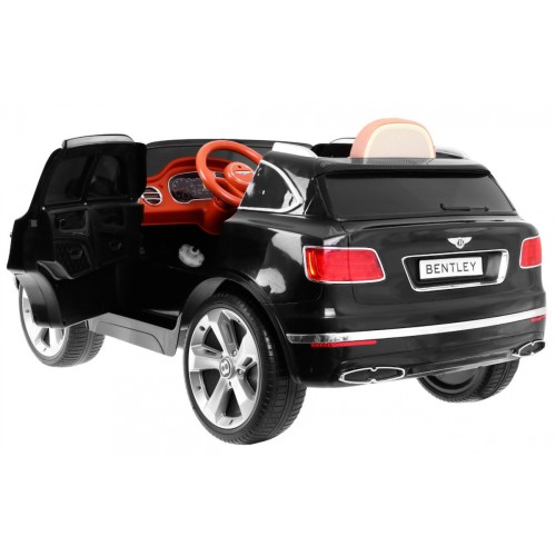 Bentley Bentayga dětská baterie do auta černá + EVA kola + MP3 rádio + dálkové ovládání