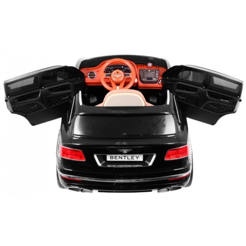 Bentley Bentayga dětská baterie do auta černá + EVA kola + MP3 rádio + dálkové ovládání