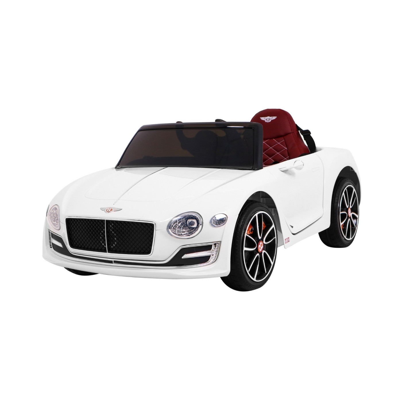 Bentley EXP 12 dětská baterie do auta bílá + dálkové ovládání + otevírač dveří + elegantní vzhled