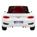 Bentley EXP 12 dětská baterie do auta bílá + dálkové ovládání + otevírač dveří + elegantní vzhled