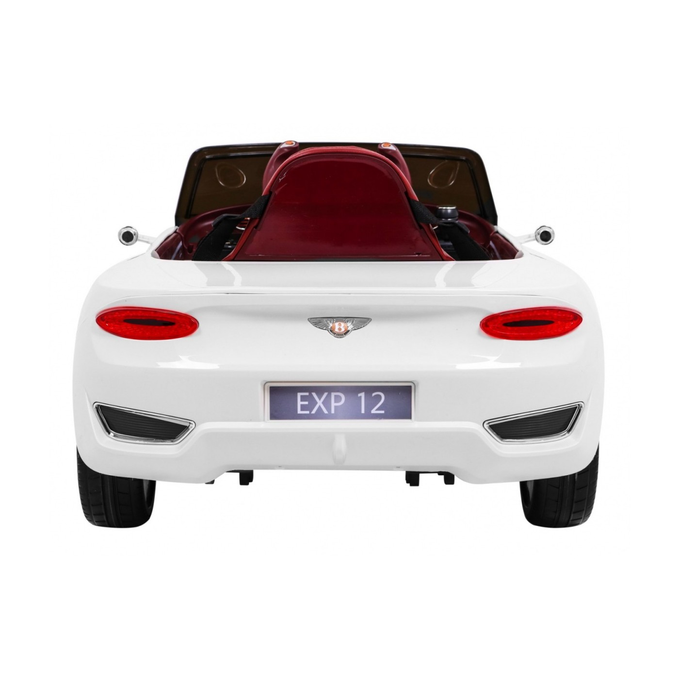 Bentley EXP 12 dětská baterie do auta bílá + dálkové ovládání + otevírač dveří + elegantní vzhled