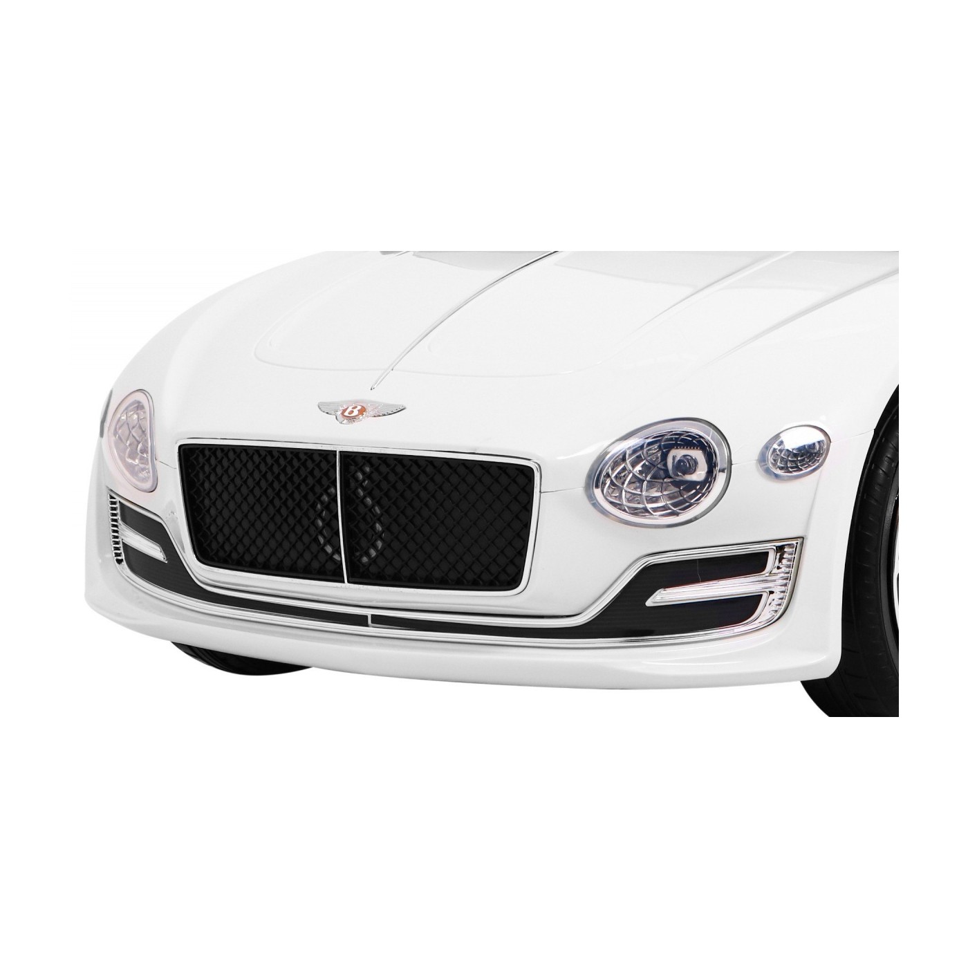 Bentley EXP 12 dětská baterie do auta bílá + dálkové ovládání + otevírač dveří + elegantní vzhled