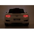 Bentley EXP 12 dětská baterie do auta bílá + dálkové ovládání + otevírač dveří + elegantní vzhled