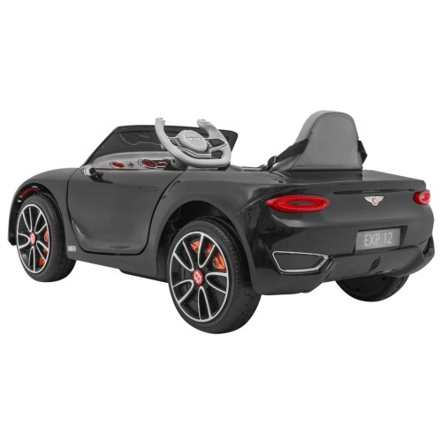Bentley EXP 12 dětská baterie do auta černá + dálkové ovládání + otevírač dveří + elegantní vzhled
