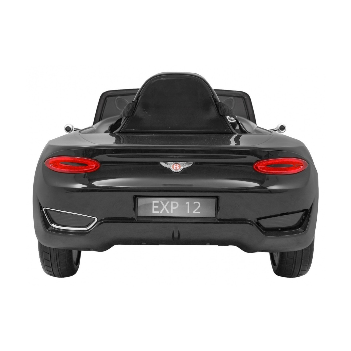 Bentley EXP 12 dětská baterie do auta černá + dálkové ovládání + otevírač dveří + elegantní vzhled