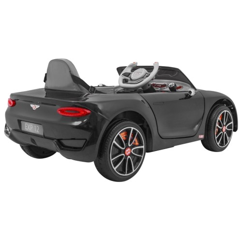 Bentley EXP 12 dětská baterie do auta černá + dálkové ovládání + otevírač dveří + elegantní vzhled