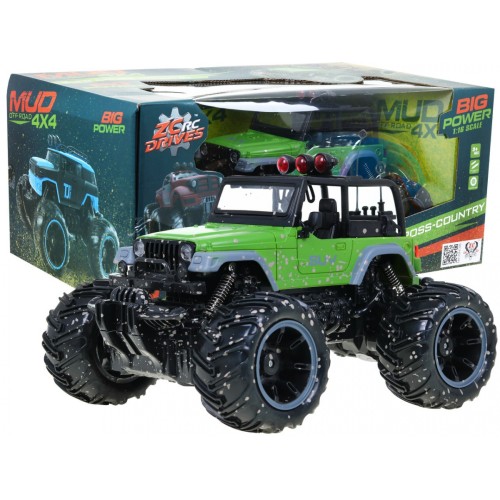 Jeep R C 2 4G terénní vozidlo 1 16 Zelené