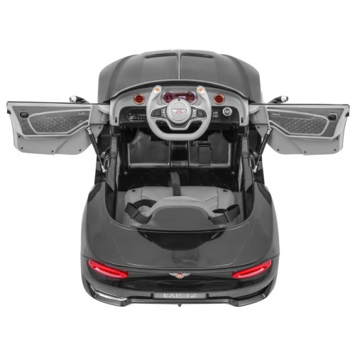 Bentley EXP 12 dětská baterie do auta černá + dálkové ovládání + otevírač dveří + elegantní vzhled