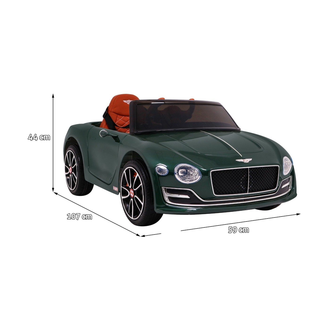 Bentley EXP 12 Dětská baterie Auto Zelená Dálkové otevírání dveří Elegantní vzhled