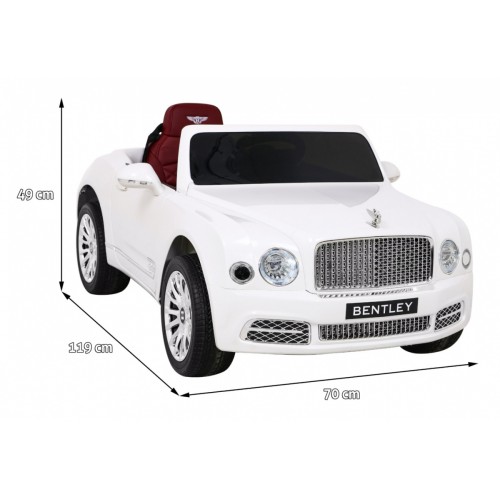 Bentley Mulsanne dobíjecí bílý dálkový EVA pomalý start MP3 USB LED