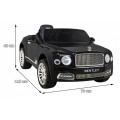 Baterie Bentley Mulsanne černá + dálkové ovládání + EVA + pomalý start + MP3 USB + LED
