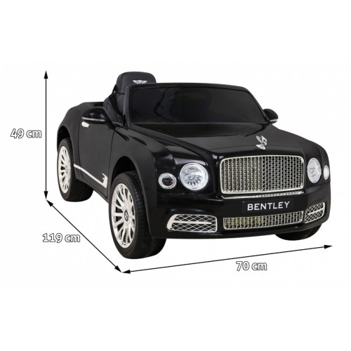 Baterie Bentley Mulsanne černá + dálkové ovládání + EVA + pomalý start + MP3 USB + LED