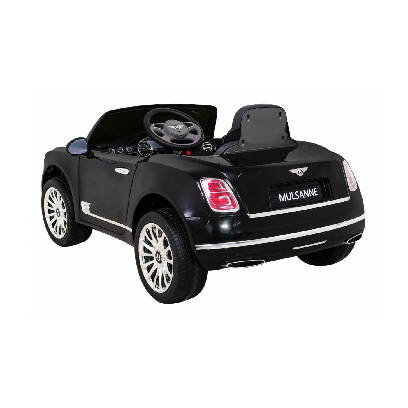 Baterie Bentley Mulsanne černá + dálkové ovládání + EVA + pomalý start + MP3 USB + LED