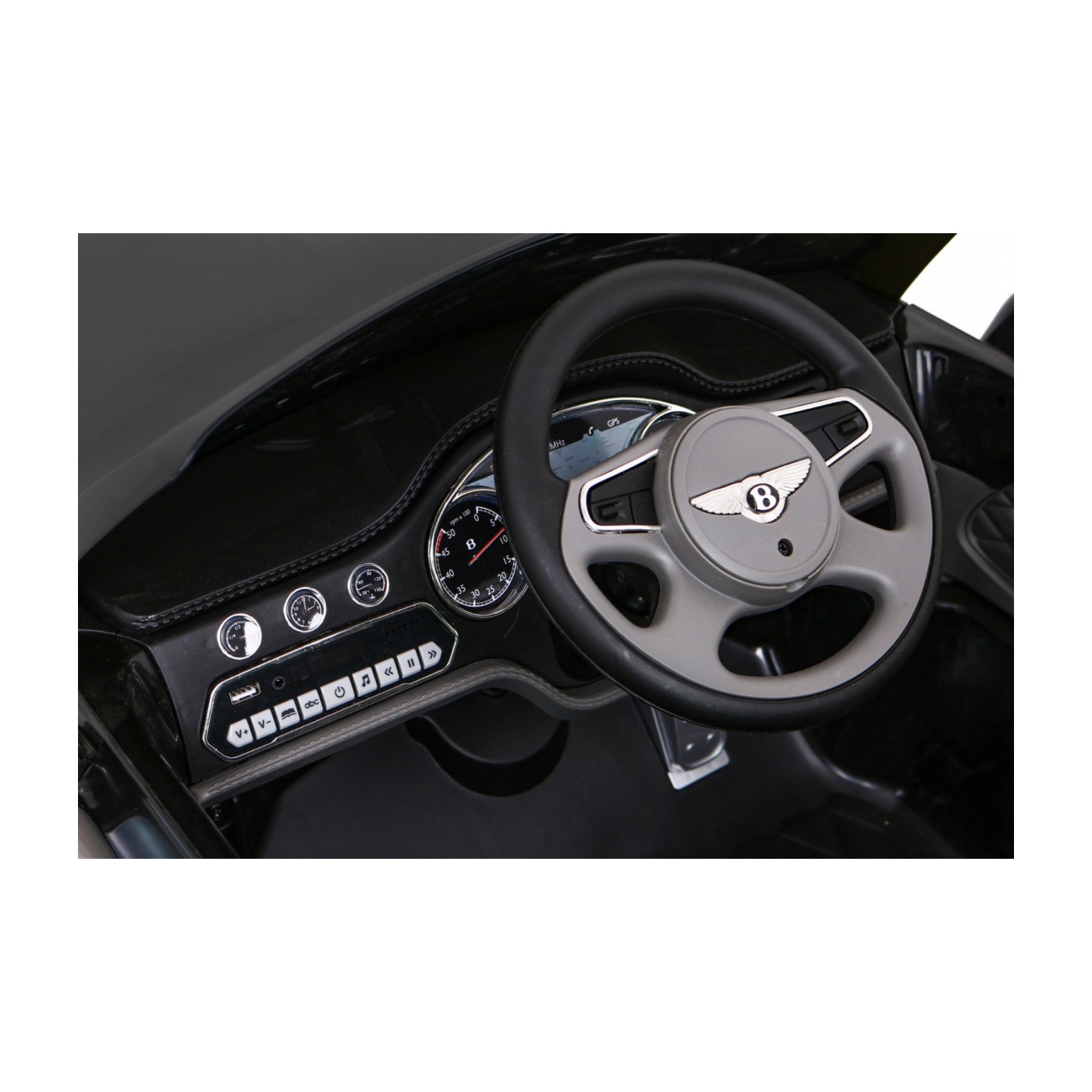 Baterie Bentley Mulsanne černá + dálkové ovládání + EVA + pomalý start + MP3 USB + LED