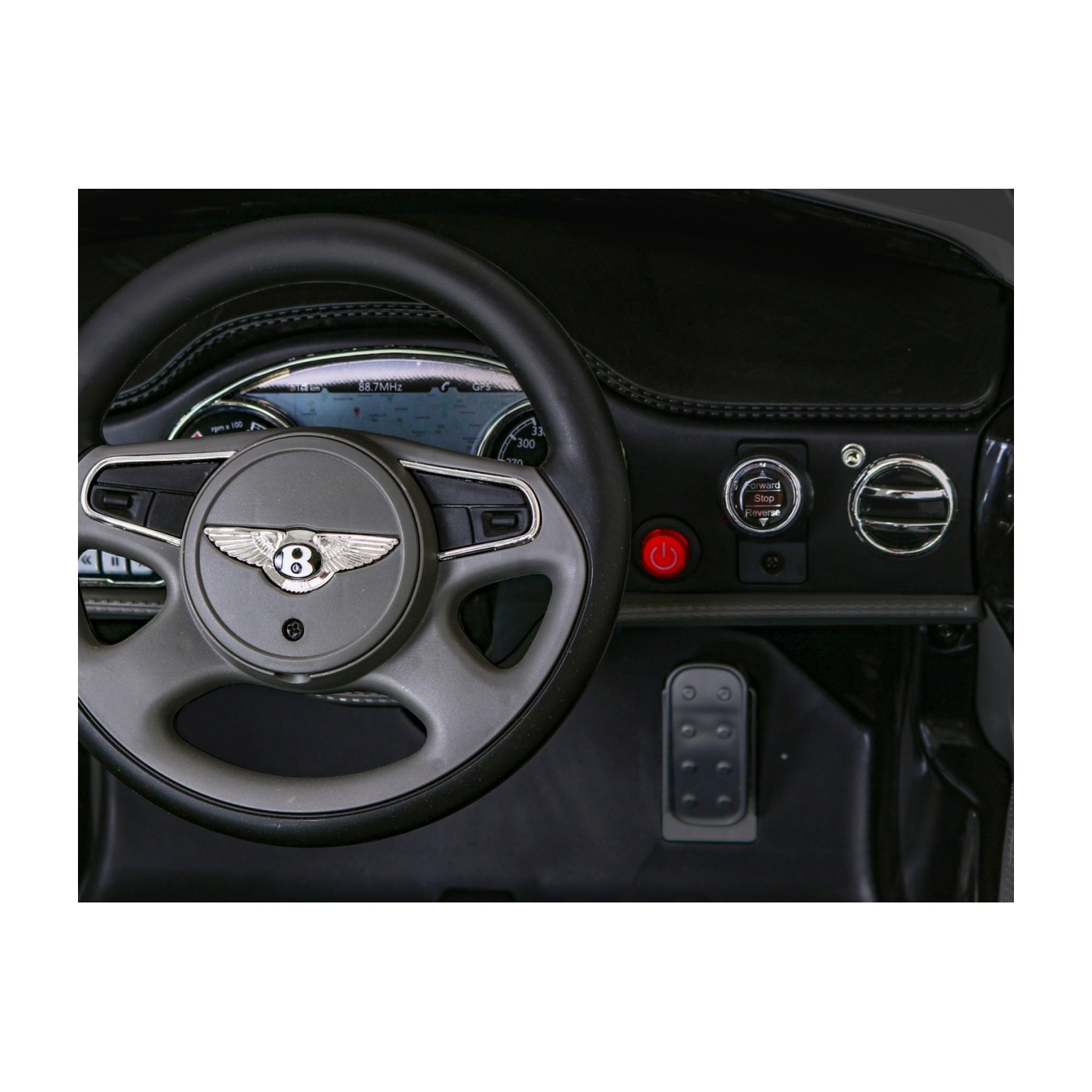 Baterie Bentley Mulsanne černá + dálkové ovládání + EVA + pomalý start + MP3 USB + LED