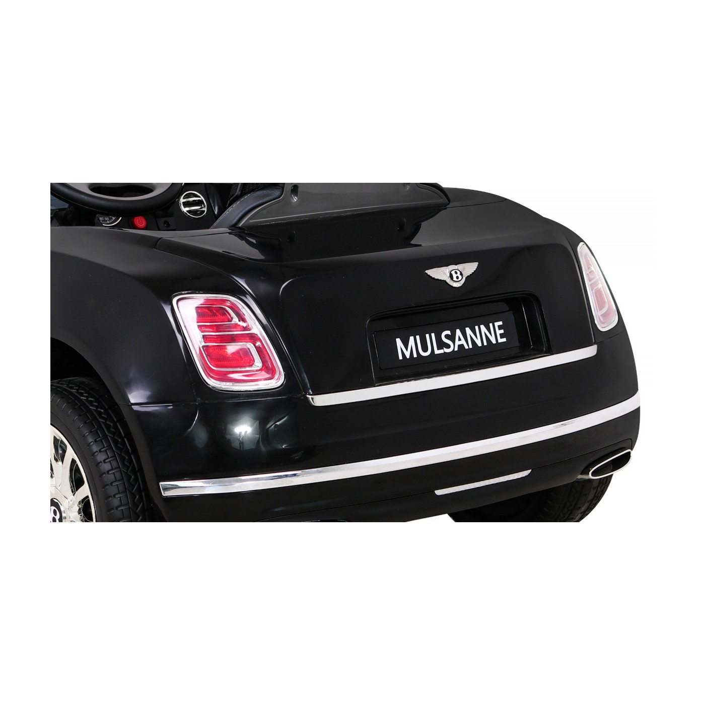 Baterie Bentley Mulsanne černá + dálkové ovládání + EVA + pomalý start + MP3 USB + LED