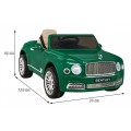 Bentley Mulsanne dobíjecí Zelený Dálkový EVA Pomalý Start MP3 USB LED