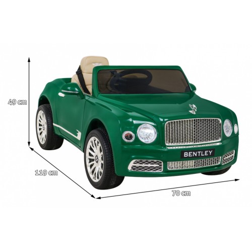 Bentley Mulsanne dobíjecí Zelený Dálkový EVA Pomalý Start MP3 USB LED