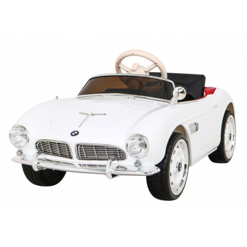 BMW 507 Retro elektrické auto pro děti Bílý roadster